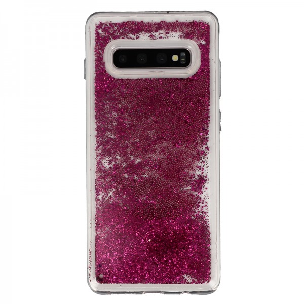 Coque Liquide Paillettes pour Samsung Galaxy S10 Plus (G975F) - Fushia