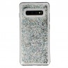Coque Liquide Paillettes pour Samsung Galaxy S10 Plus (G975F) - Argent