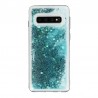 Coque Liquide Paillettes pour Samsung Galaxy S10 (G973F) - Bleu