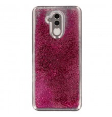 Coque Liquide Paillettes pour Huawei Mate 20 Lite - Fushia