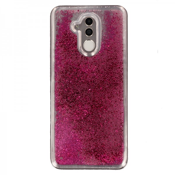 Coque Liquide Paillettes pour Huawei Mate 20 Lite - Fushia