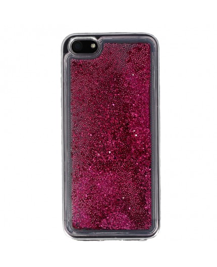 Coque Liquide Paillettes pour iPhone 5/5S/SE - Fushia
