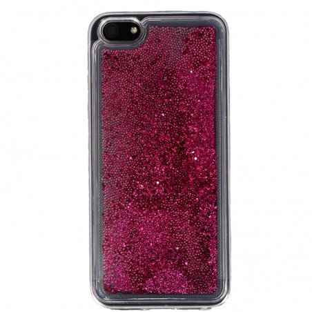 Coque Liquide Paillettes pour iPhone 5/5S/SE - Fushia