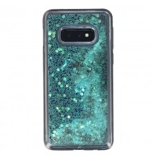 Coque Liquide Paillettes pour Samsung Galaxy S10e (G970F) - Bleu