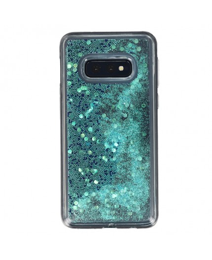 Coque Liquide Paillettes pour Samsung Galaxy S10e (G970F) - Bleu