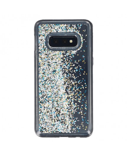 Coque Liquide Paillettes pour Samsung Galaxy S10e (G970F) - Argent