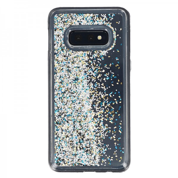 Coque Liquide Paillettes pour Samsung Galaxy S10e (G970F) - Argent