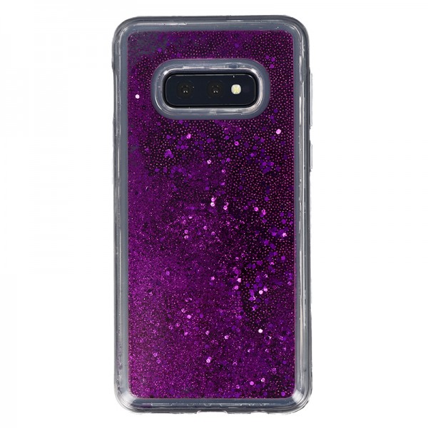 Coque Liquide Paillettes pour Samsung Galaxy S10 Lite (G970F) - Violet