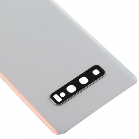Vitre Arrière de Remplacement Samsung Galaxy S10+ (G975F) - Blanc
