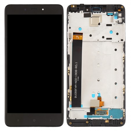 Écran complet pré-monté sur Châssis Xiaomi Redmi Note 4 - Noir