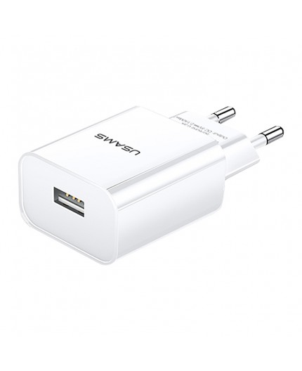 Prise Secteur USB (Charge Rapide) Usams 3A - Blanc