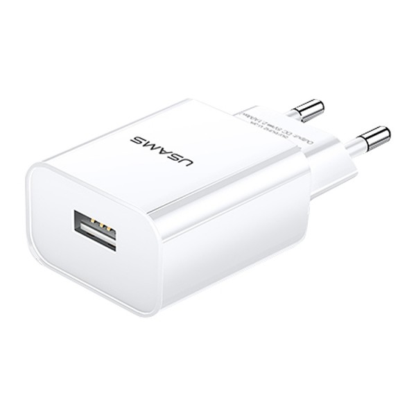 Prise Secteur USB (Charge Rapide) Usams 3A - Blanc