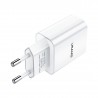 Adaptateur Secteur USB (Charge Rapide) Usams - Blanc