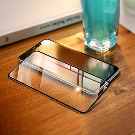 Film de Protection en Verre Trempé Intégral Usams pour iPhone 11 Pro, X et XS - Noir
