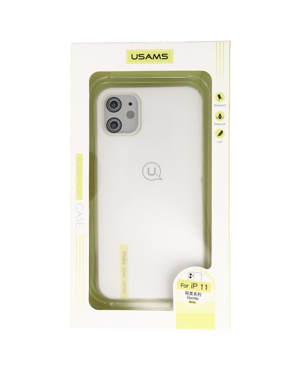 Coque Ultra-mince Givré Usams pour iPhone 11 - Blanc