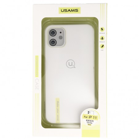 Coque Ultra-mince Givré Usams pour iPhone 11 - Blanc