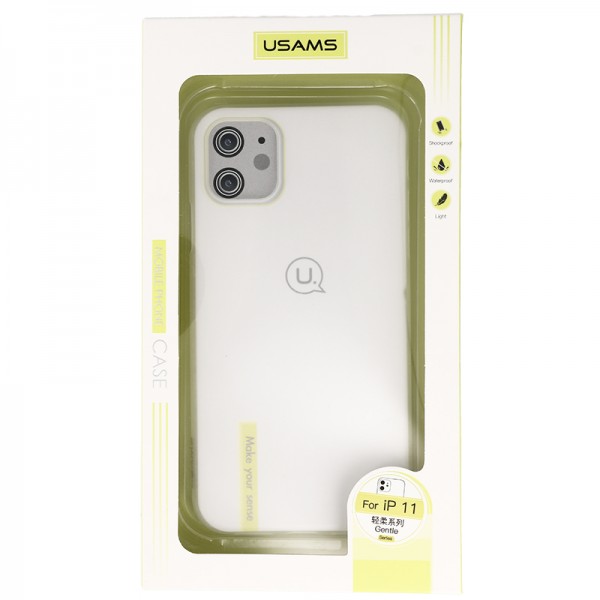 Coque Ultra-mince Givré Usams pour iPhone 11 - Blanc