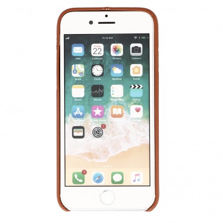 Coque de Protection style Cuir Usams pour iPhone 7,8,SE (2020) et SE (2022) - Marron