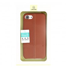 Coque de Protection style Cuir Usams pour iPhone 7,8,SE (2020) et SE (2022) - Marron