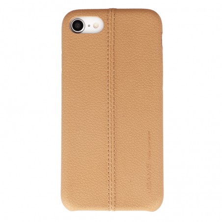 Coque de Protection style Cuir Usams pour iPhone 7,8,SE (2020) et SE (2022) - Marron clair