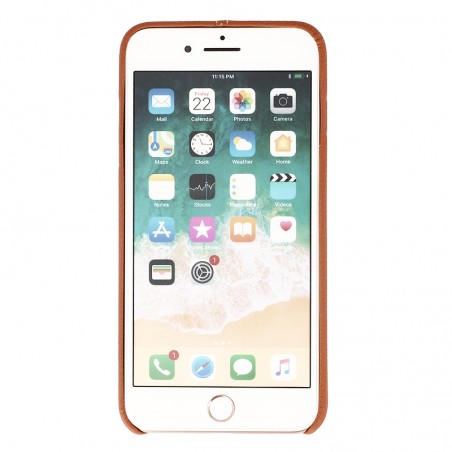Coque de Protection style Cuir Usams pour iPhone 7 Plus et 8 Plus  - Marron