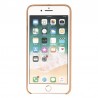 Coque de Protection style Cuir Usams pour iPhone 7 Plus et 8 Plus - Marron clair