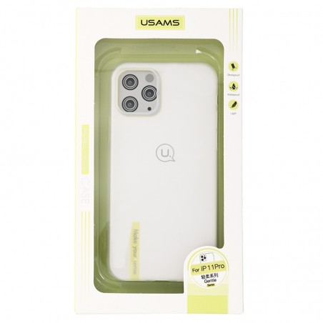 Coque Ultra-mince Givré Usams pour iPhone 11 Pro - Blanc