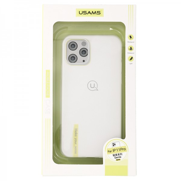 Coque Ultra-mince Givré Usams pour iPhone 11 Pro - Blanc