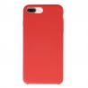 Coque Silicone Gomme intérieur façon velours iPhone 7 Plus et 8 Plus - Rouge