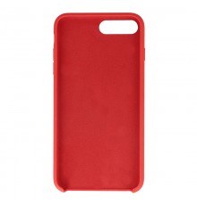 Coque Silicone Gomme intérieur façon velours iPhone 7 Plus et 8 Plus - Rouge