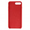 Coque Silicone Gomme intérieur façon velours iPhone 7 Plus et 8 Plus - Rouge