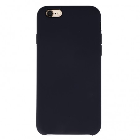 Coque Silicone Gomme intérieur façon velours iPhone 6 et 6S - Bleu Nuit
