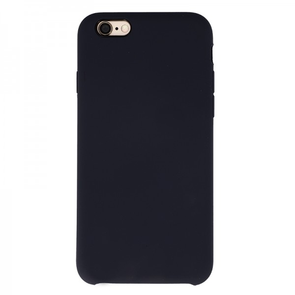 Coque Silicone Gomme intérieur façon velours iPhone 6 et 6S - Bleu Nuit
