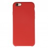 Coque Silicone Gomme intérieur façon velours iPhone 6 et 6S - Rouge
