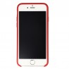 Coque Silicone Gomme intérieur façon velours iPhone 6 et 6S - Rouge