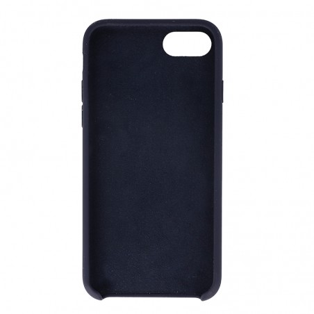 Coque Silicone Gomme intérieur façon velours iPhone 7,8,SE (2020) et SE (2022) - Bleu Nuit