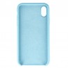 Coque Silicone Gomme intérieur façon velours iPhone XR - Turquoise