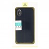 Coque de Protection style Cuir Usams pour iPhone X/Xs - Bleu