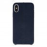 Coque de Protection style Cuir Usams pour iPhone X/Xs - Bleu