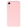 Coque Silicone Gomme intérieur façon velours iPhone XR - Rose