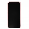 Coque Silicone Gomme intérieur façon velours iPhone XR - Rose