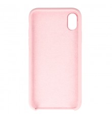 Coque Silicone Gomme intérieur façon velours iPhone XR - Rose