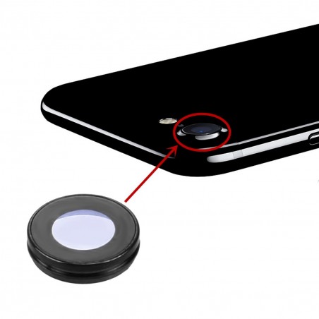 Lentille caméra arrière avec contour iPhone 7