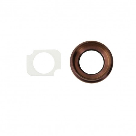 Lentille caméra arrière avec contour iPhone 6S Plus - OR Rose