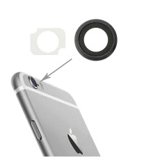Lentille caméra arrière avec contour iPhone 6 Plus/6S Plus - Noir
