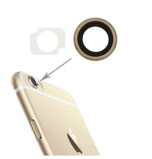 Lentille caméra arrière avec contour iPhone 6 Plus/6S Plus - OR
