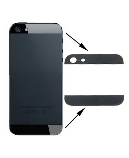 Vitre Arrière iPhone 5 - Noir