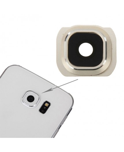 Lentille caméra arrière avec contour Samsung Galaxy S6 (G920F) - OR