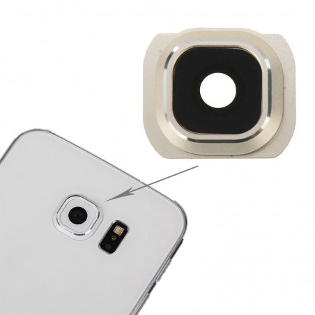 Lentille caméra arrière avec contour Samsung Galaxy S6 (G920F) - OR