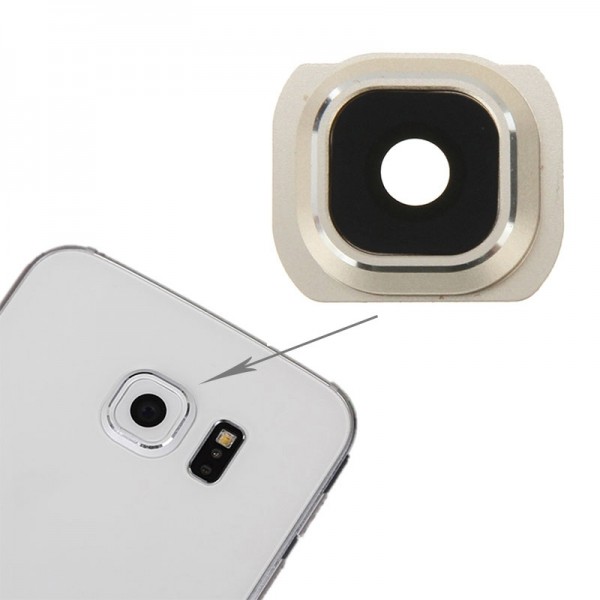 Lentille caméra arrière avec contour Samsung Galaxy S6 (G920F) - OR